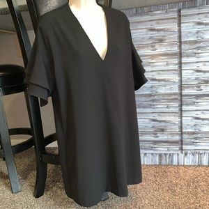 ZARA Women Black Sheath Dress